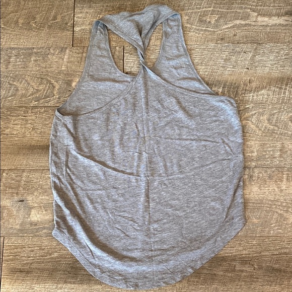 Gray and White Striped Women's Tank Top - Picture 5 of 11